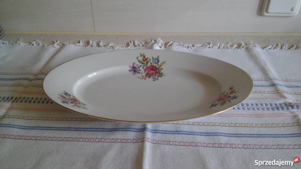 talerz patera porcelanowy półmisek bogato inny kolor sprzedam