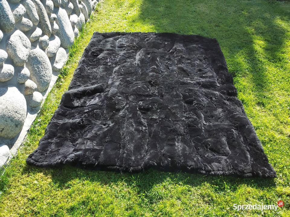 Dywan Skórzany Czarny Skóra Owcza Naturalna Szaflary sprzedam