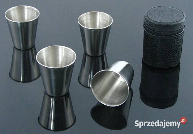 Średnie Srebrne Kieliszki 80ml Turystyczne ze Ostrowy nad Okszą