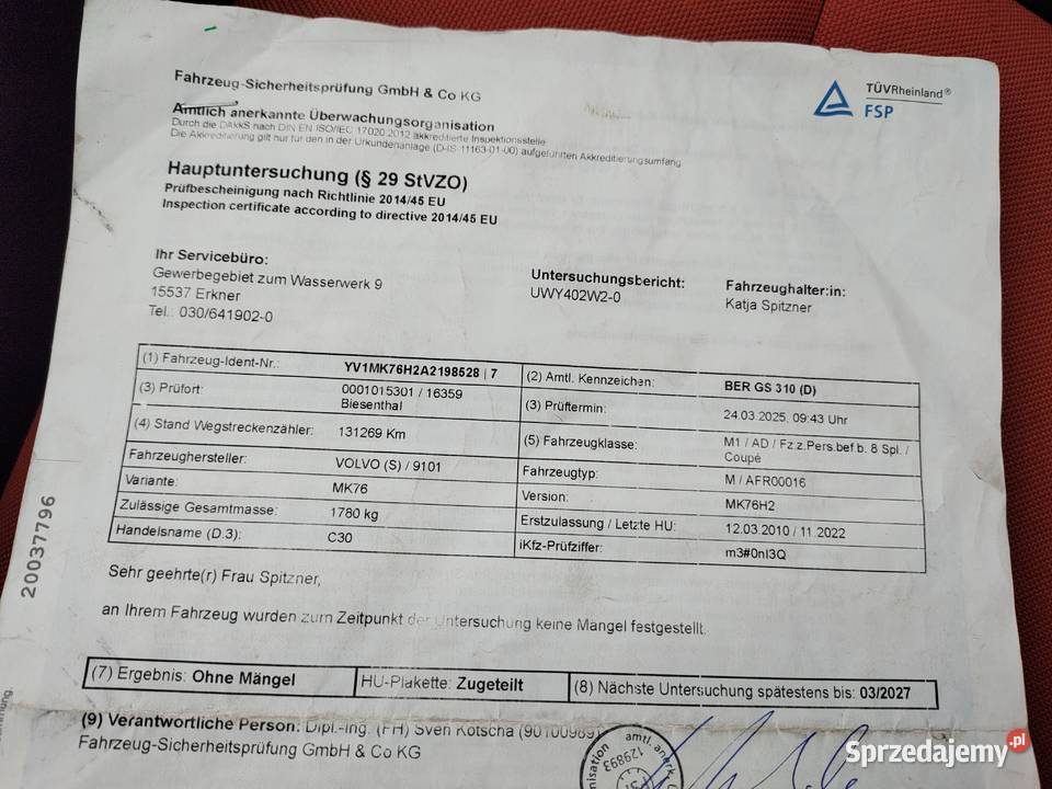 VOLVO C30 16 DIESEL wielkopolskie Leszno sprzedam