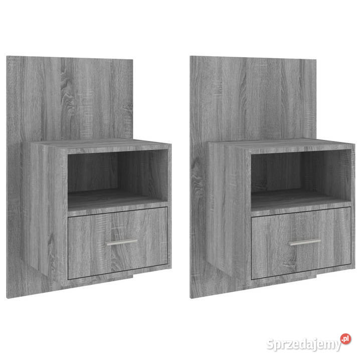 Wiszące szafki nocne 2 szary dąb sonoma WM816967 Warszawa