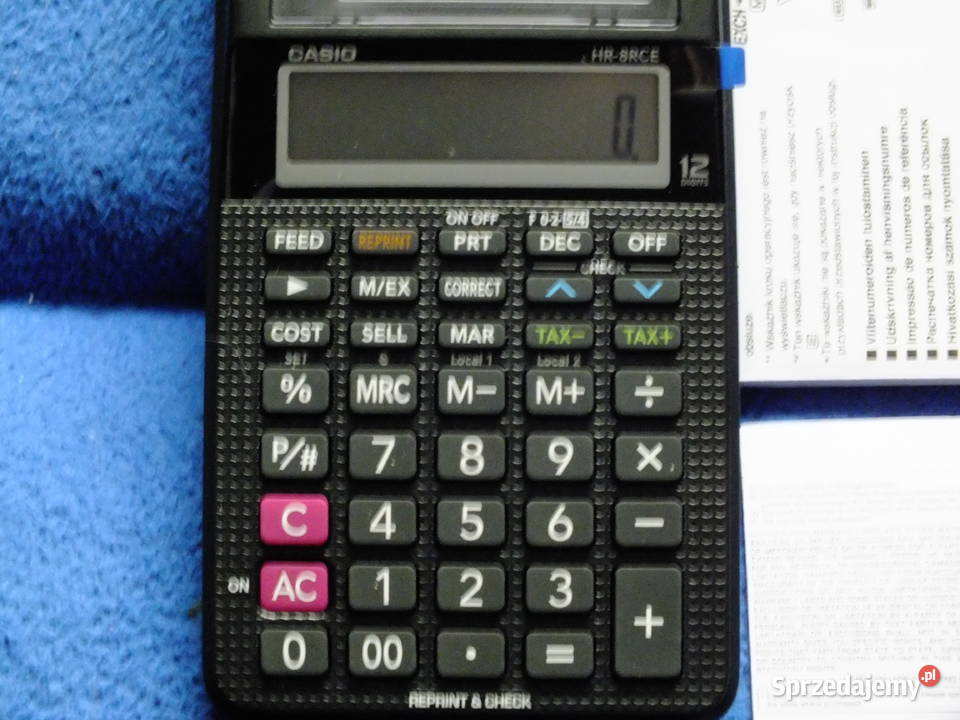 Sprzedam nowy kalkulator biurowy Casio HR8RCE Elektronika Gdańsk