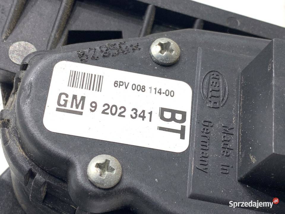 POTENCJOMETR GAZU OPEL ZAFIRA B 9202341 16 105 osobowe podkarpackie