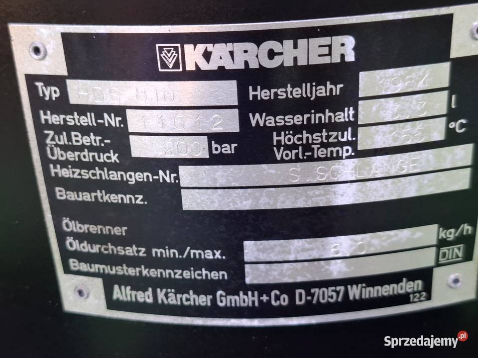 Myjka Gorąco wodna KARCHER HDS 810 Gwarancja Myjki ciśnieniowe Radom