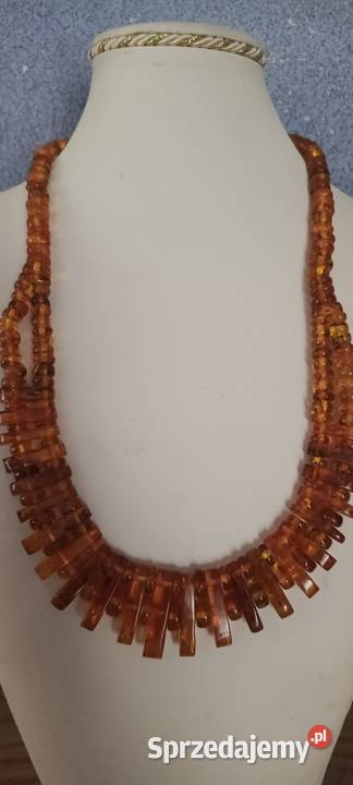 Naszyjnik Bursztyn Vintage podlaskie