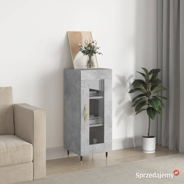 Szafka szarość betonu 345x34x90 materiał Warszawa