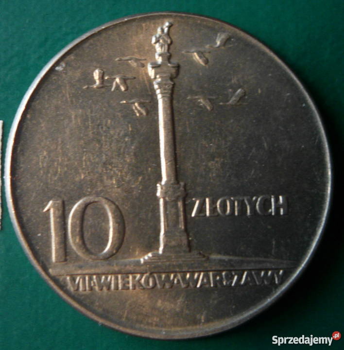 10 złotych 1965 Kolumna Zygmunta piękna małopolskie Kraków sprzedam