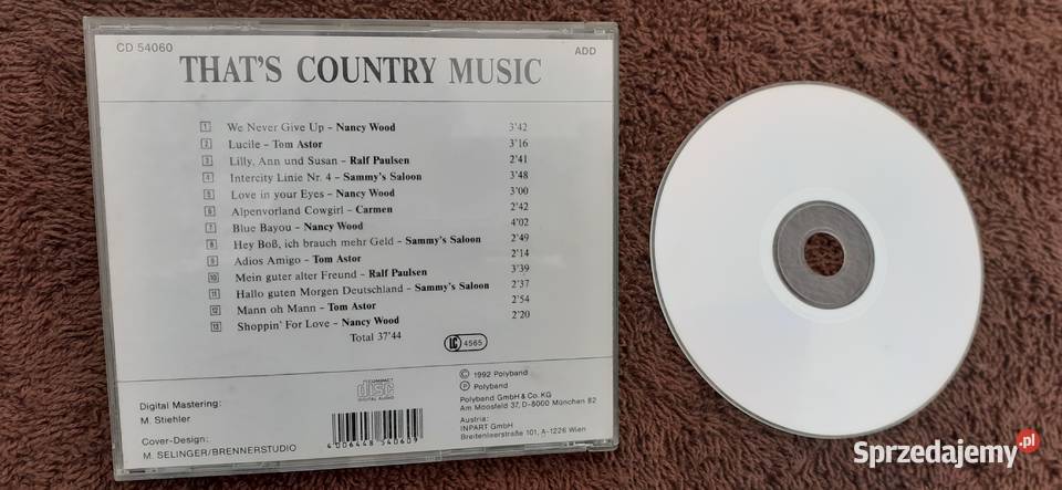 Thats Country MusicKantry Składanka na CD kujawsko-pomorskie Tuszkowo sprzedam
