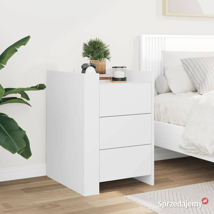 Szafka nocna biała 45x50x65 materiał Nocne Warszawa