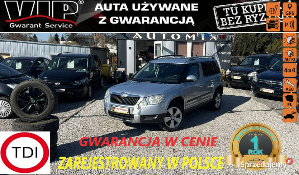 koda Yeti Najlepsza 20 TDI 4x4 Gwarancja w Świdnica