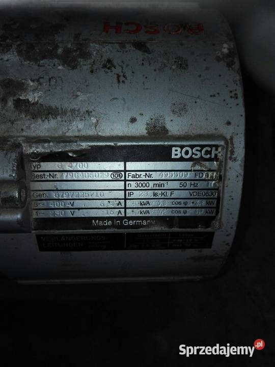 Agregat prądotwórczy BOSCH 47 KW 3 fazy Koniecpol