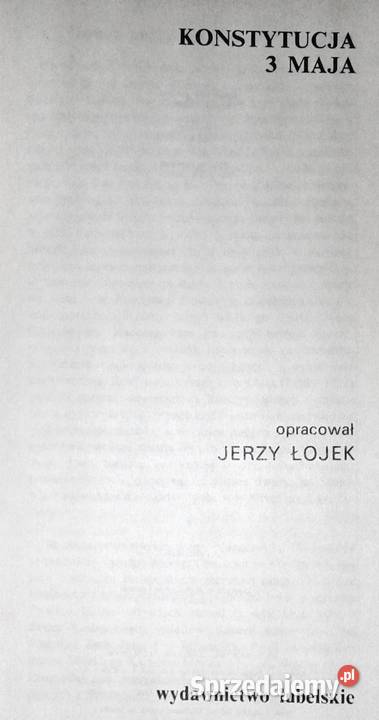 Konstytucja 3 Maja Dokumenty naszej tradycji Rok wydania 1984 lubelskie