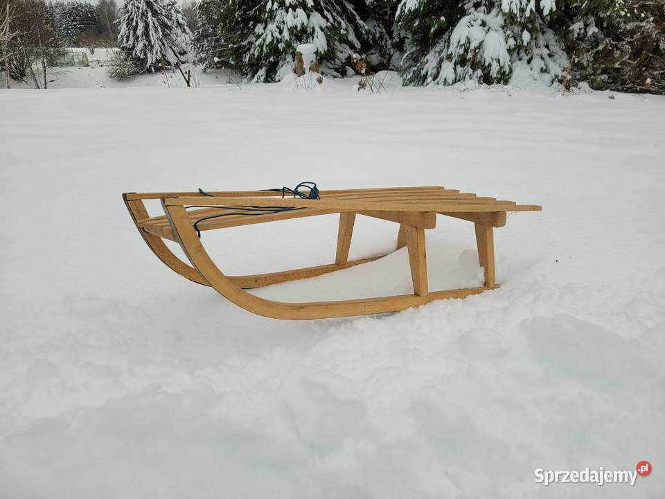 Sanki drewniane dziecka Barczewo