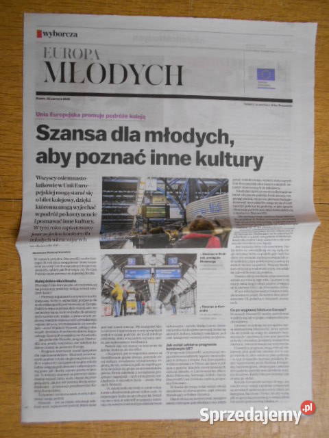 EUROPA MŁODYCH Gazeta Wyborcza miękka Parczew