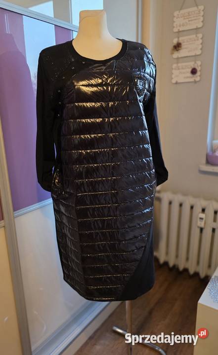 Pikowana Sukienka czarna 2XL Głogów