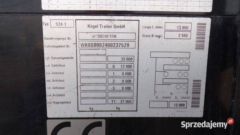 KOGEL SN 24 CARGO 2019 towarowe Warszawa