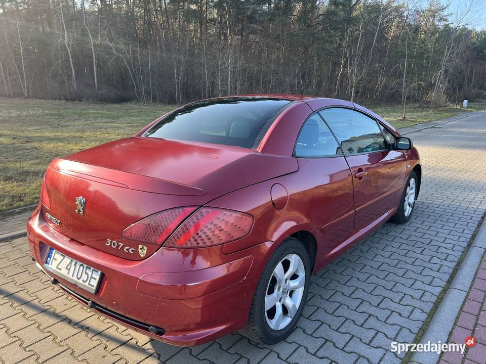 Peugeot 307 CC 16 16v 109 2006r 181000km Zielona Góra