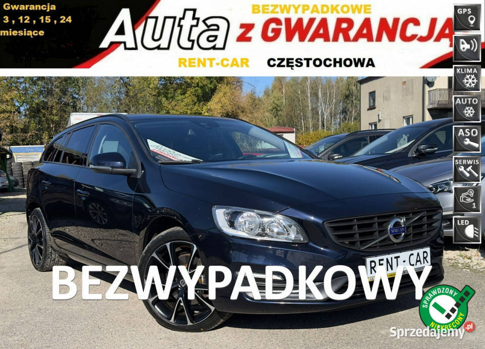 Volvo V60 2.0D2*120PS*OPŁACONY Bezwypadkowy Automat Navi Serwis GWARANCJA2…