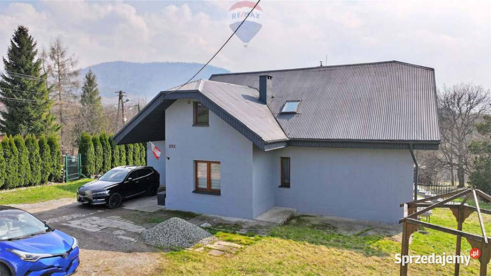 centrum z widokiem na góry śląskie Bielsko-Biała