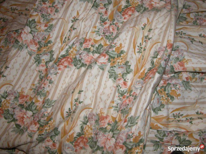 kwiatkowe stylowe zasłony komplet 24
