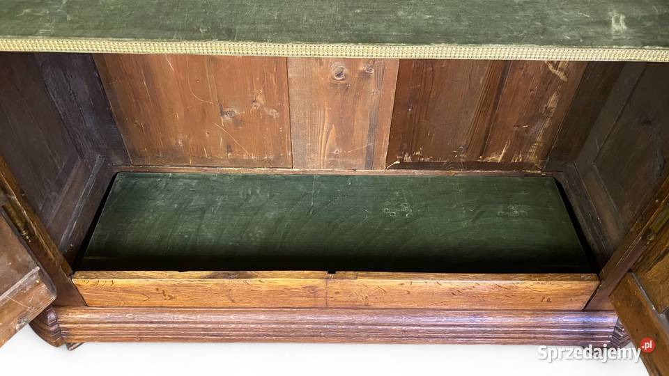 Stara masywna stylowa szafa dwudrzwiowa lity dąb Gryfice