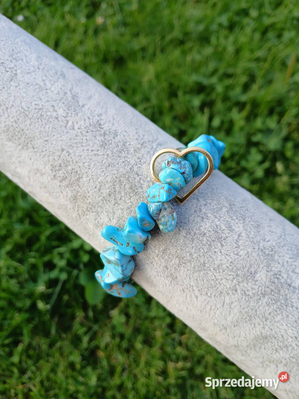 Bransoletka damska Howlit bruzdy z konturem Kielce