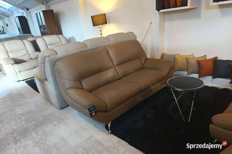 Komplet wypoczynkowy Ibiza 321 skóra naturalna Piasek