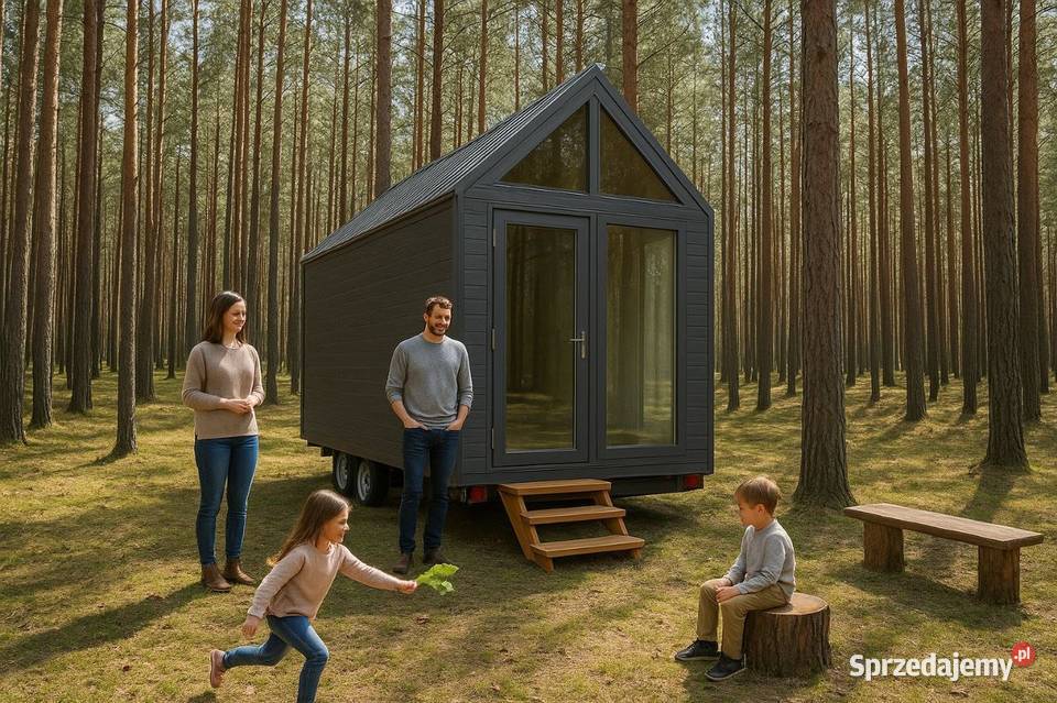 Las działka 14000m z domkiem na kołach Nowe woda Sprzedaż mazowieckie Nowe Polesie
