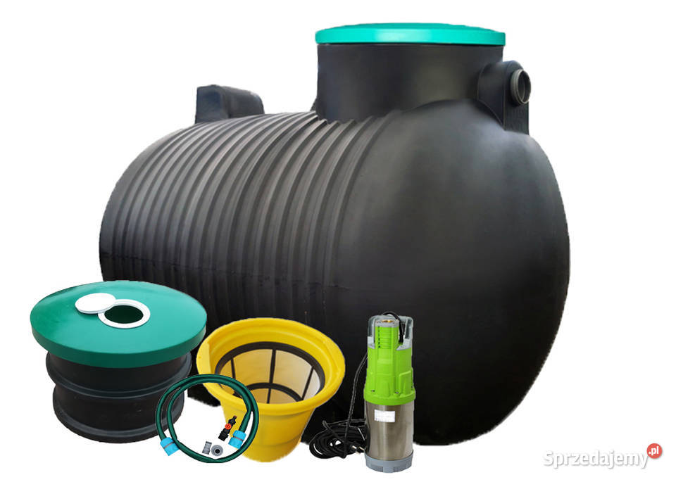 ZBIORNIK NA DESZCZÓWKĘ 3000L B3 ZESTAW Z POMPĄ i Zielona Góra