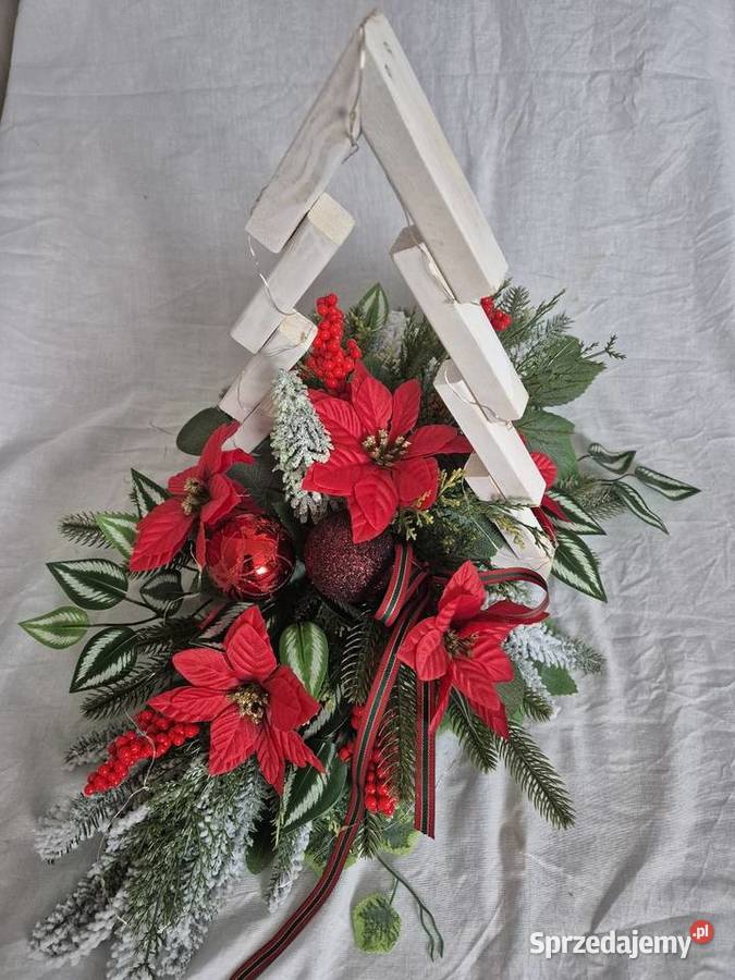 Świąteczna dekoracja nagrobna Pleszew
