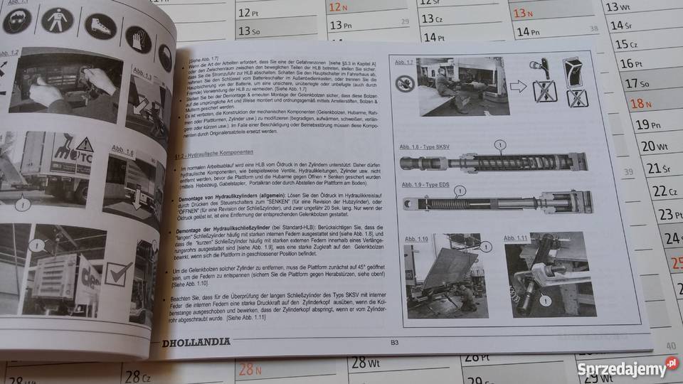 Instrukcja obsługi i naprawy DHOLLANDIA podest Szamotuły