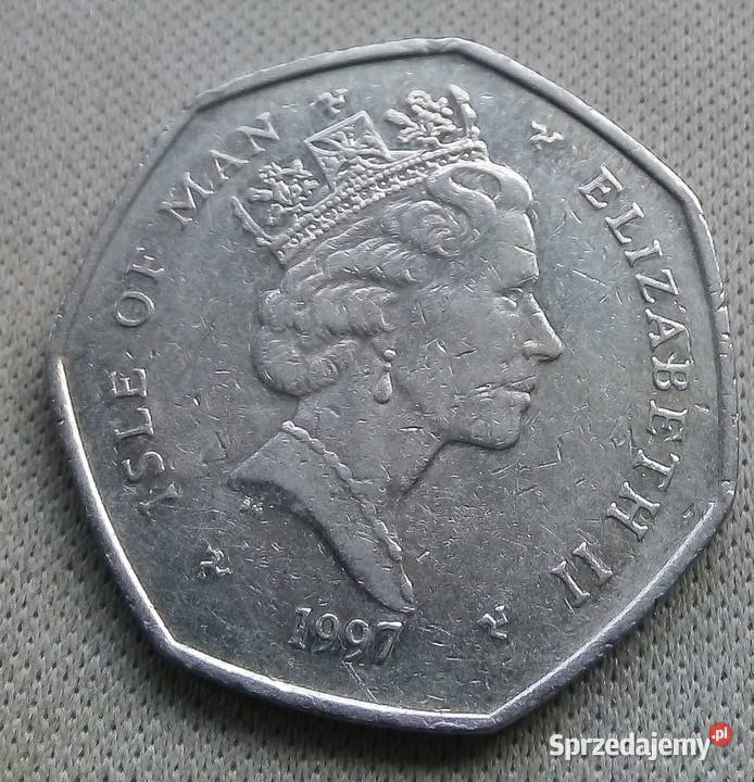 ISLE OF MAN50 PENCE1997 r WYŚCIGI sprzedam