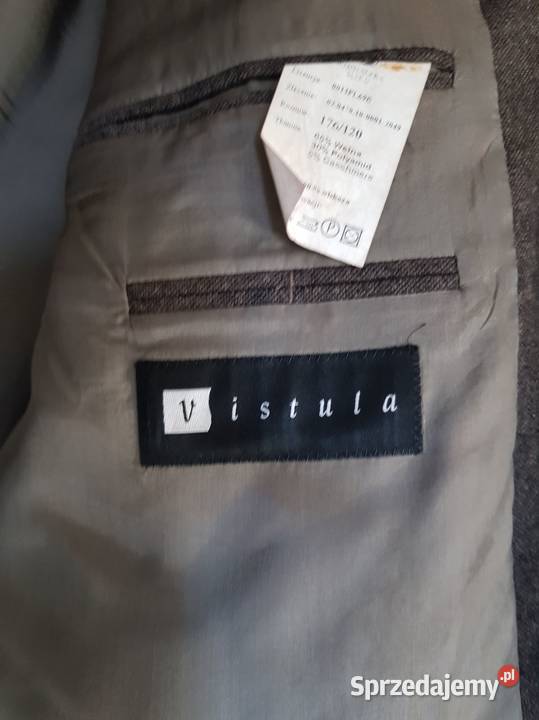 L XL Vistula Marynarka garnitur wełna kaszmir Rozmiar XL