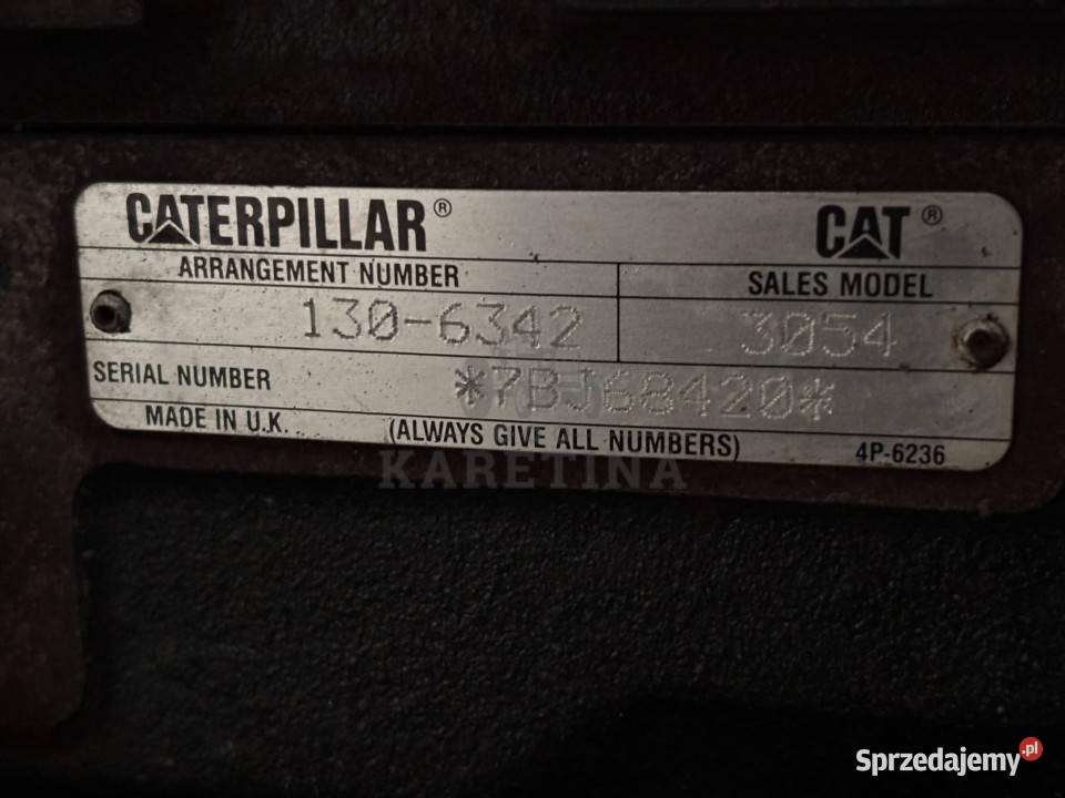 Cat Caterpillar 3054 Silnik 1306342 wielkopolskie Jastrzębniki
