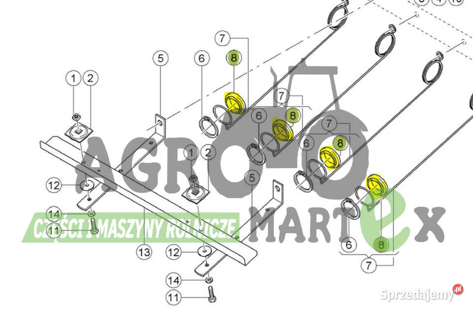 0008167991 08167991 8167991 TULEJA 53x12 CLAAS