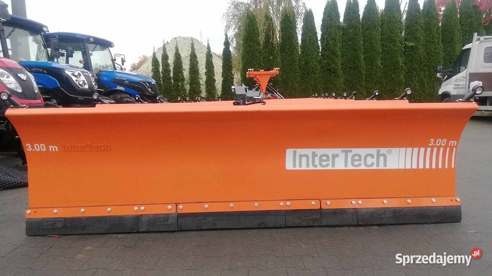 Pług do śniegu InterTech prosty PSSH04 szer 3 m Miechów