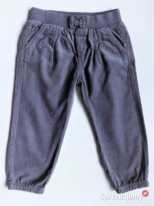 Cienkie spodnie sztruksowe z kokardką Cool Club Katowice sprzedam