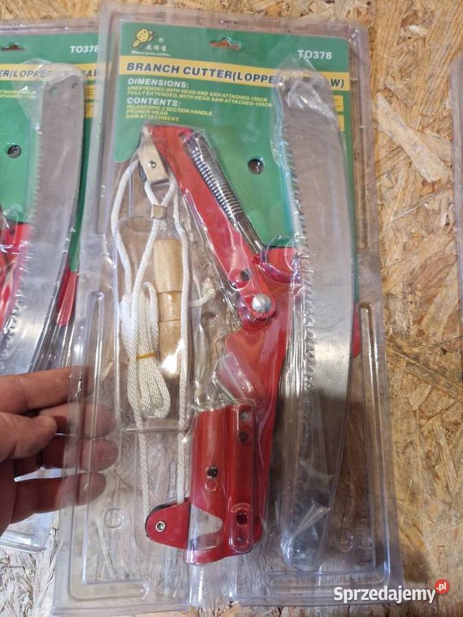 SEKATOR TELESKOPOWY DO GAŁĘZI GĄSIENICOWY NOŻYCE Piły Głogowa
