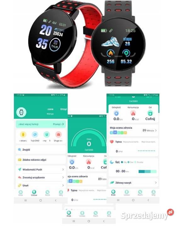 SmartWatch Opaska Sportowa Puls Zegarek Android Zegarki Zegarki Lublin