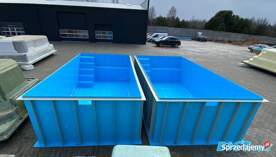 Ogrodowy basen z polipropylenu FLORES 11x4x15m Łódź