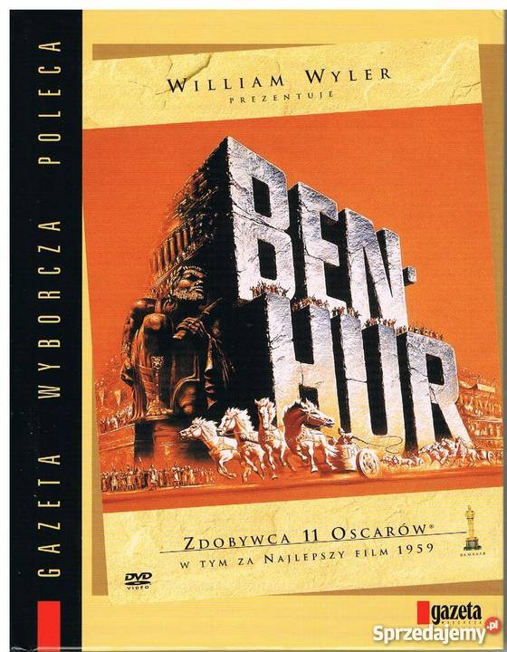 Ben Hur Charlton Heston 11 Oscarów DVD łódzkie Łódź sprzedam