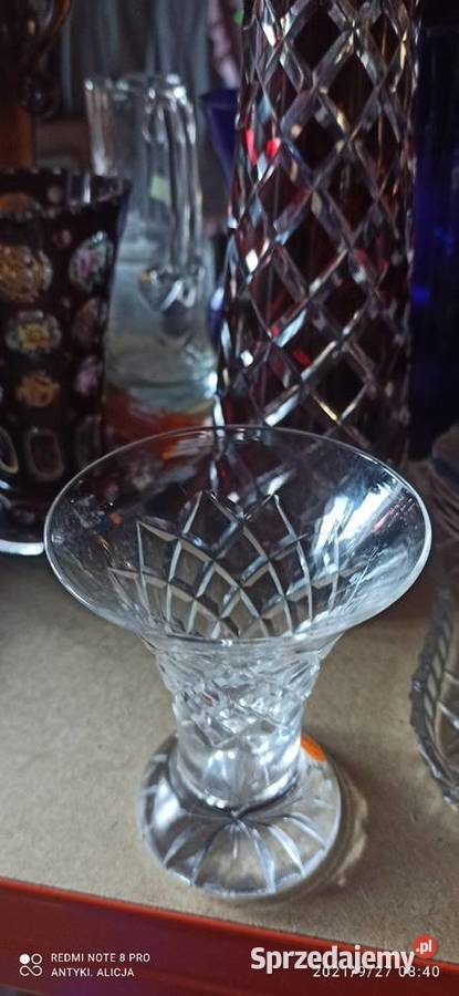 Wazon wazonik kryształowe szkło Szlifowanie w Gdańsk