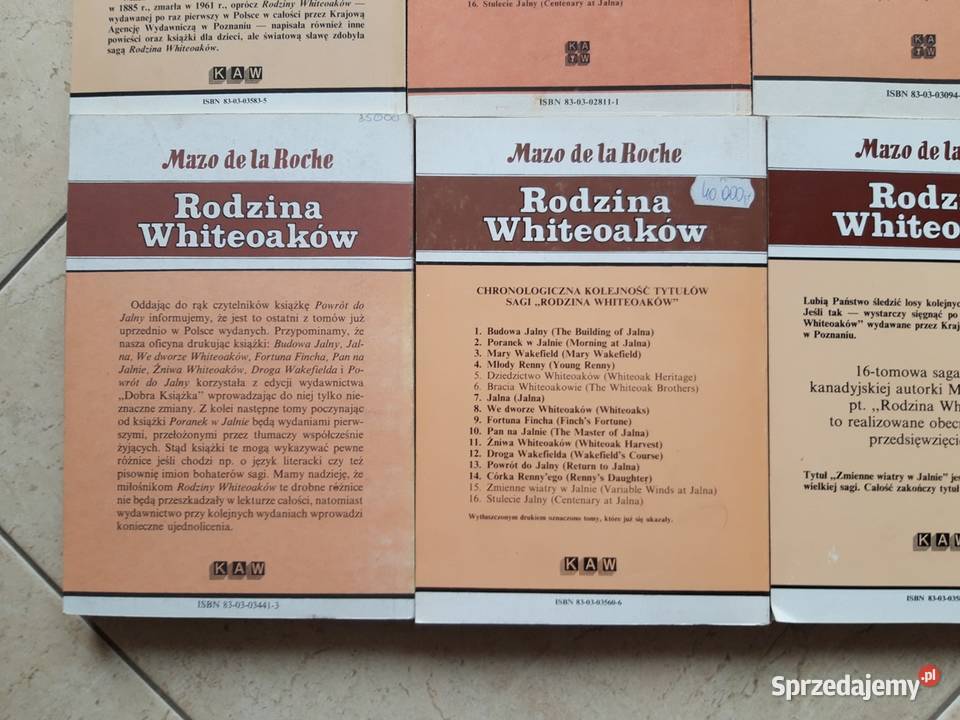 Rodzina Whiteoaków 14 tomów 1989 śląskie Bielsko-Biała