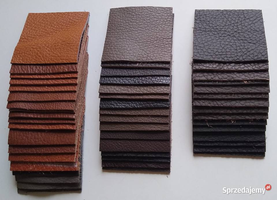 Skóra Kwadrat 6 x 6 50 sztuk Licowa Włoska Mix pomorskie Gdańsk