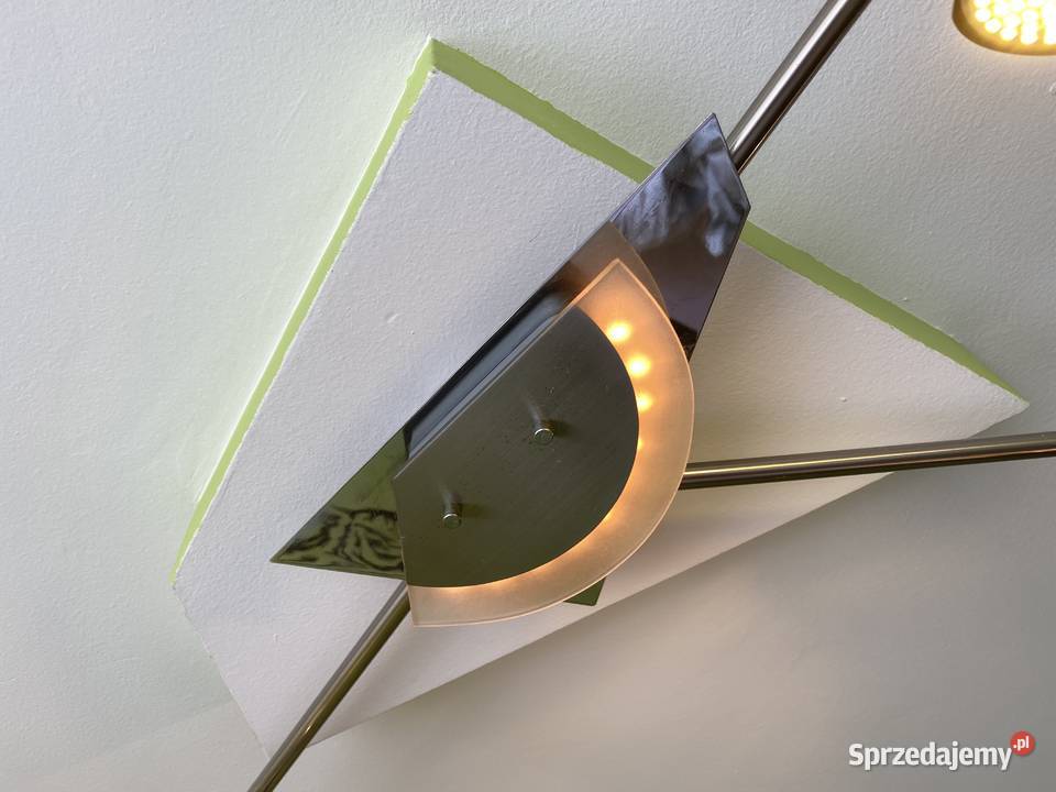 Nowoczesny żyrandol z 4 punktami LED halogen odcienie szarości śląskie Sosnowiec