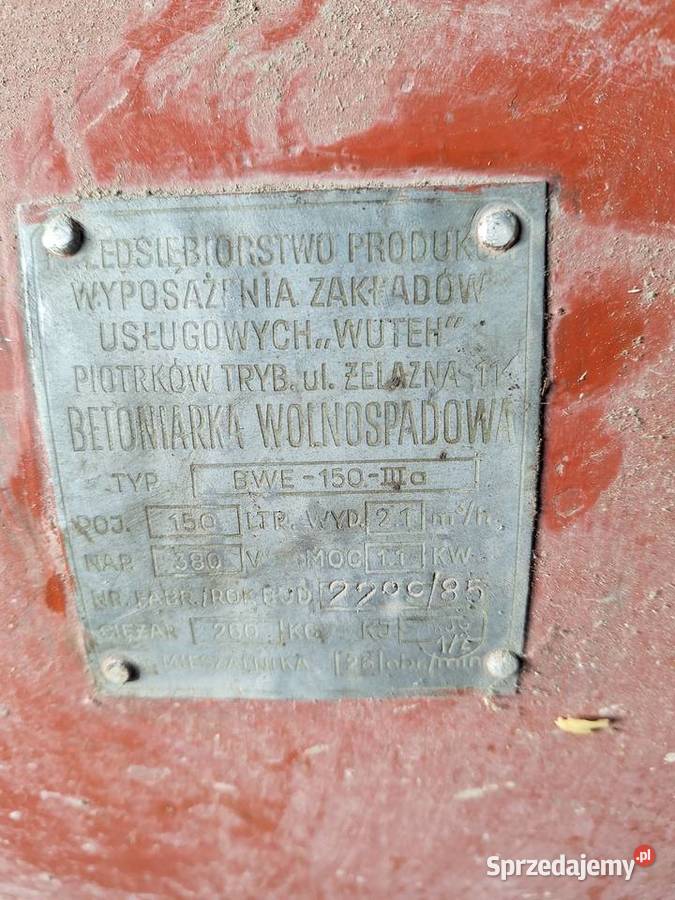 Betoniarka 150 l Markowice