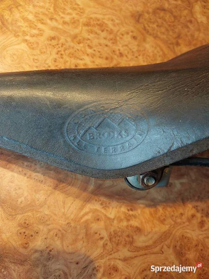 Zabytkowe skórzane siodełko do roweru Piła