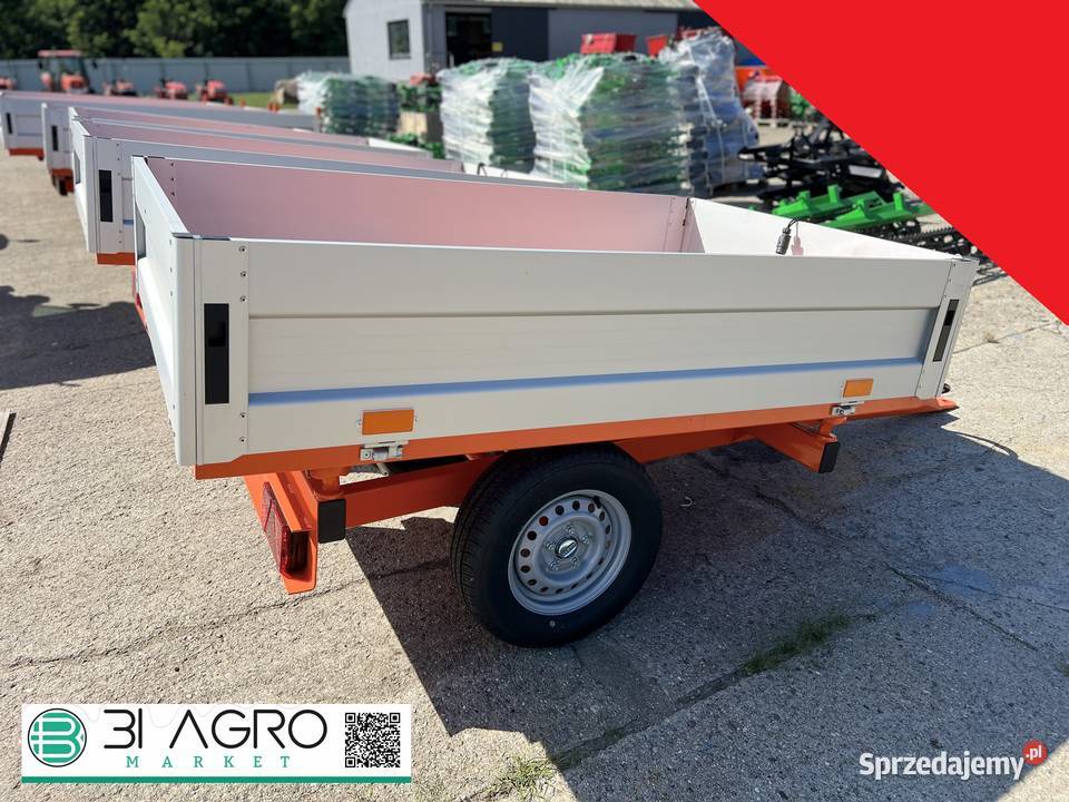 Przyczepka przyczepa 15 2T z Kiper oświetlenie Przyczepy rolnicze Włocławek