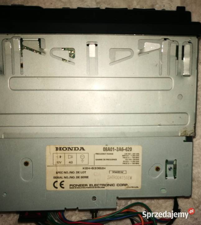 Radio Honda Pioneer KEH6336ZH Pozostałe Olsztyn