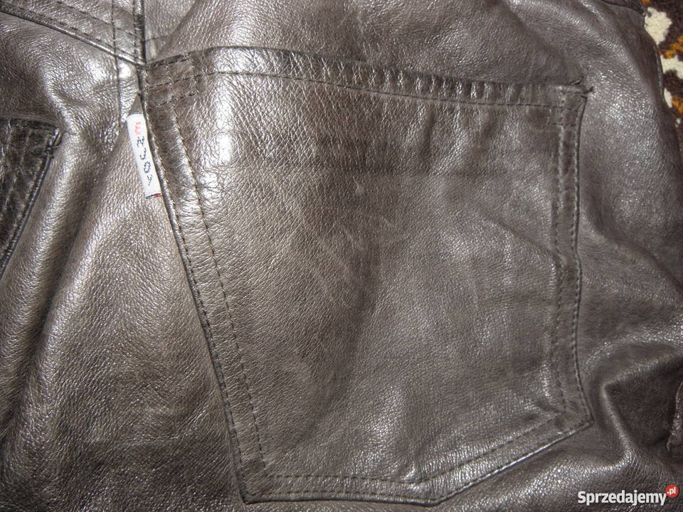 Spodnie motocyklowe skórzane w pasie 78 pomorskie Lębork sprzedam